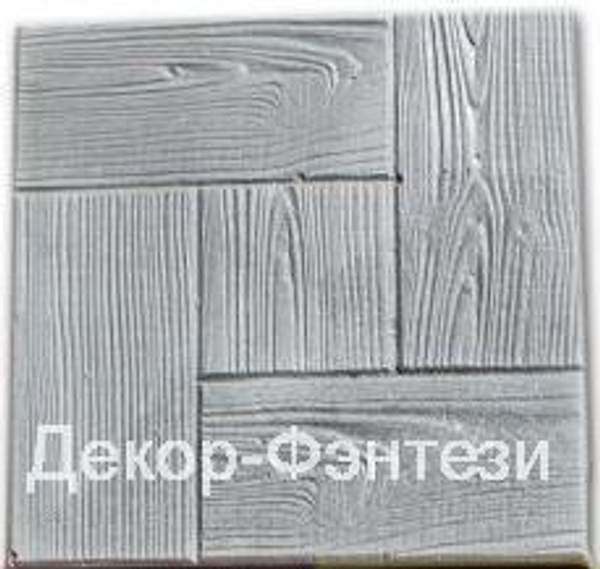 Плитка тротуарная "Калифорния дощечка" 30*30*3 см серая