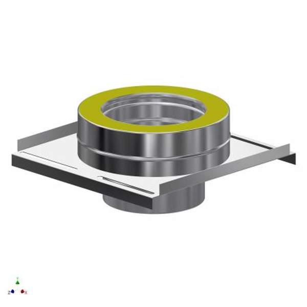 Площадка опорная старт-сэндвич модульного дымохода 700x800 сэндвич, раструбный