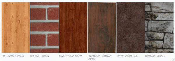 Плоский лист Экостил под дерево 0,5 мм