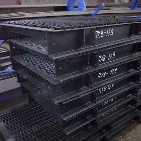 ПМГВ 12.6 Площадка стальная серии 1.450.3-3 с решетчатым ПВЛ настилом