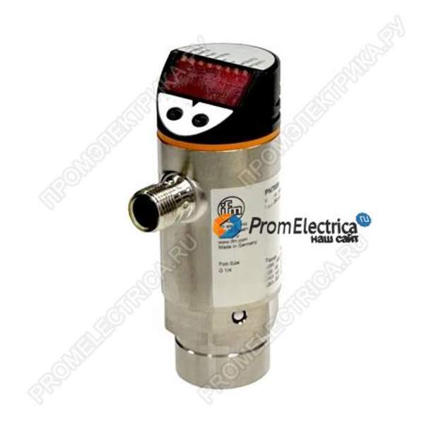 PN7009 Датчик давления с дисплеем, -1...1 бар, выход: 2xNO/NC/IO-Link, 18-36VDC, присоединение G 1/4(внутр), разъем М12 PN-1-1BRBR14-QFRKG/US/ /