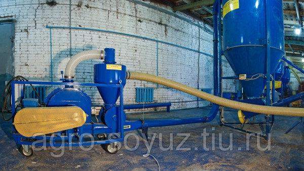 Пневматический транспортер зерна УПТ-10