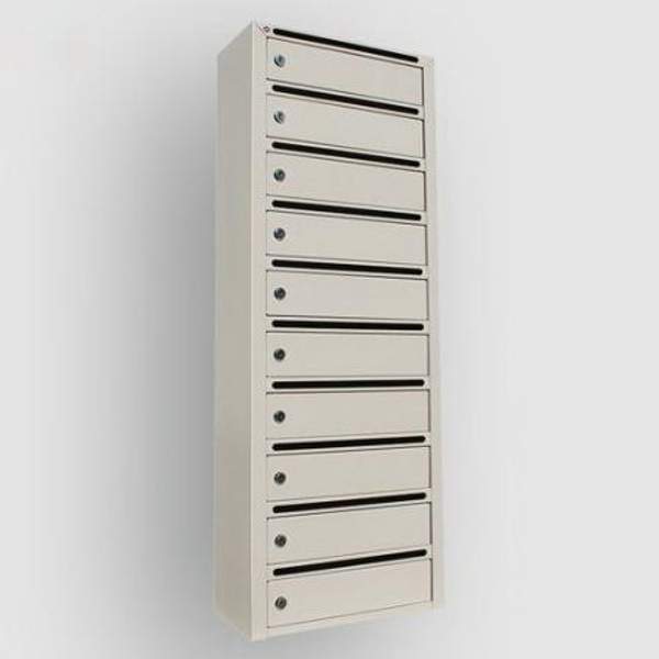 Почтовый ящик антивандальный "Гарант 10" для многоквартирных домов