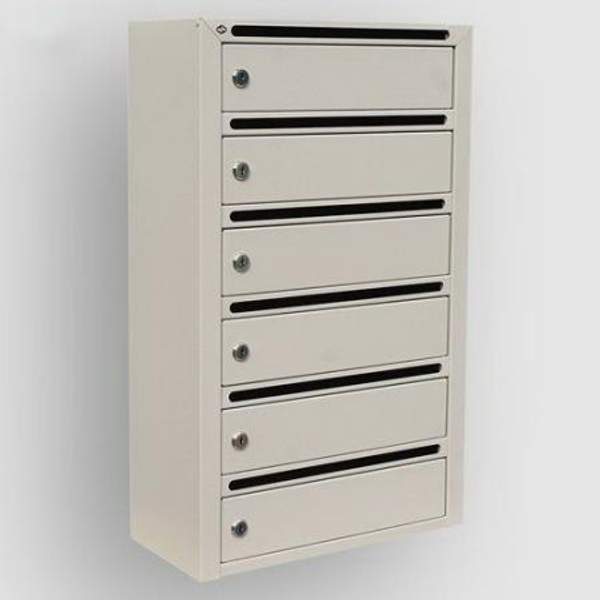 Почтовый ящик антивандальный "Гарант 6" подъездный многосекционный