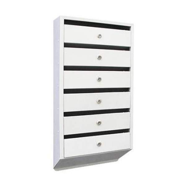 Почтовый ящик для подъезда Оптима Люкс с задней стенкой 6 секций