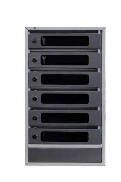 Почтовый ящик для подъезда Орион ПРЕСТИЖ с оргстеклом , 5 секции с замками