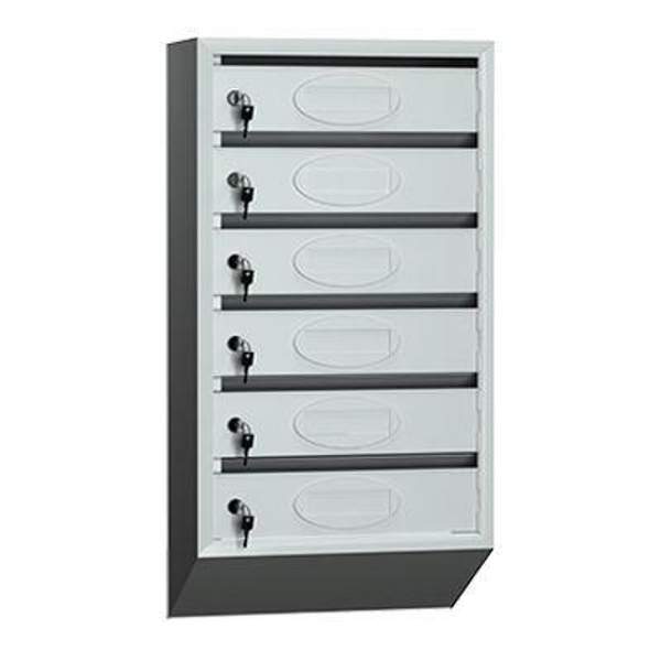 Почтовый ящик для подъезда секционный серия ЯПУ узкий 6 секций