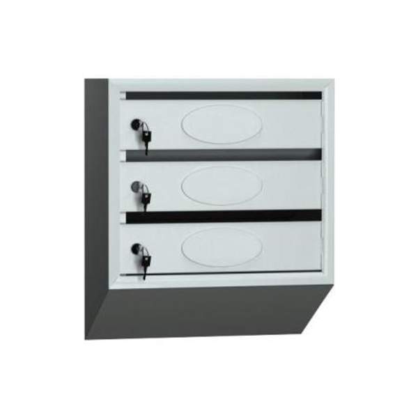 Почтовый ящик для подъезда серия ЯП стандарт 3 секции