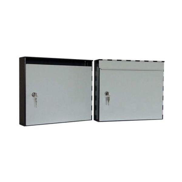 Почтовый ящик офисный горизонтальный без клапана 300х360х75 мм