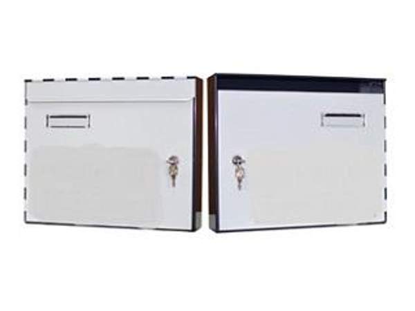 Почтовый ящик офисный горизонтальный с клапаном