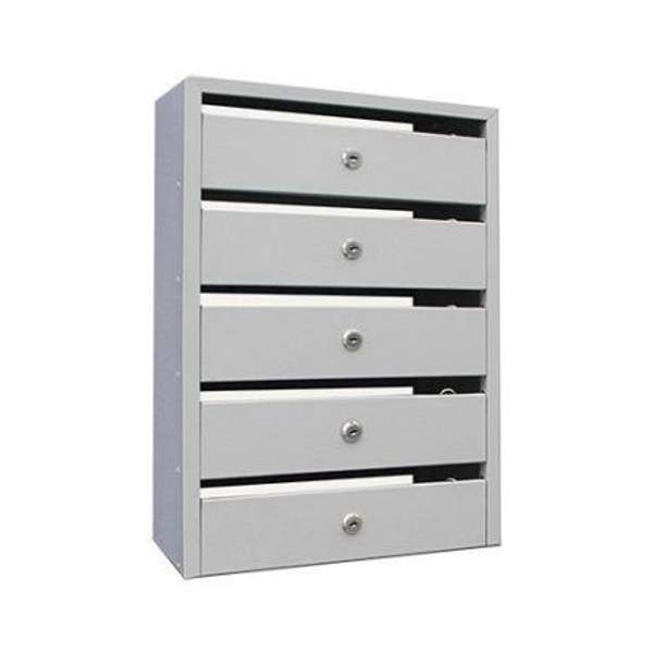 Почтовый ящик Оптима Компакт 5 секций с замком 154х340х491 мм