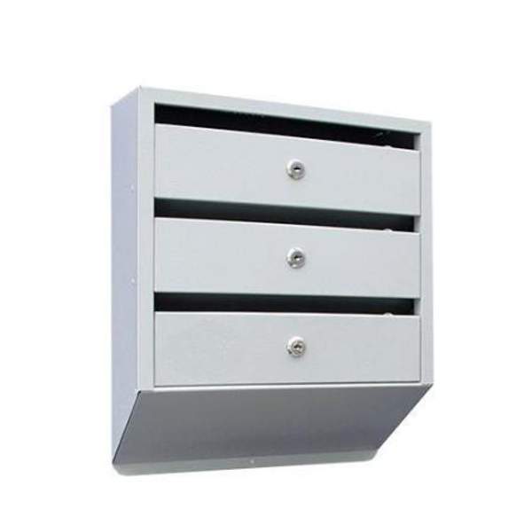 Почтовый ящик Оптима Люкс с задней стенкой 3 секции