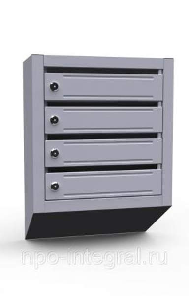 Почтовые ящики без задней стенки 4-секционные ЯПР
