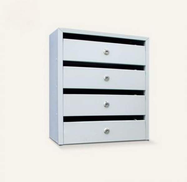 Почтовые ящики в подъезд «Оптима» 4 секции (с задней стенкой)