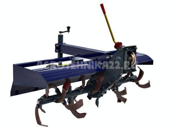 Почвофреза СКАУТ-120 для мини-тракторов и мотоблоков с шестеренчатым ВОМ.