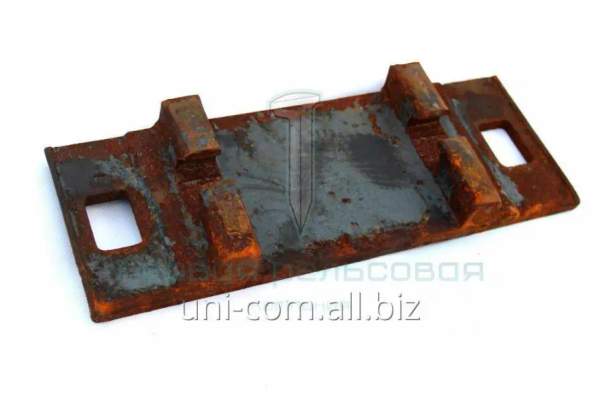 Подкладка КБ65 для железобетонной шпалы раздельного скрепления железнодорожного пути