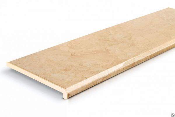 Подоконник DANKE Creme de Turque, цвет светло-бежевый мрамор