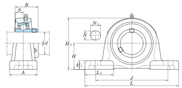 Подшипник в корпусе UCPX15