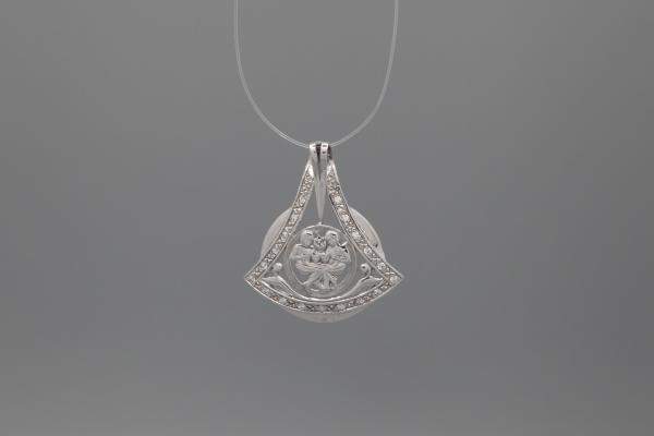 Подвеска из серебра - весь зодиакальный круг. Арт. ПА-058