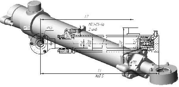 Подъем отвала ГЦ-100.63х1000.31 (29-01) ДЗ-98В.43.03.00