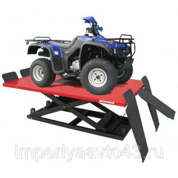 Подъемник ножничный электрогидравлический для мототехники WERTHER