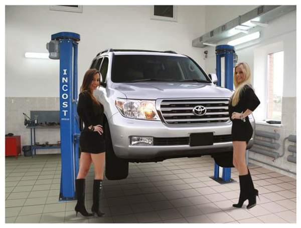 Подъемник П1018 электромеханический, двухстоечный