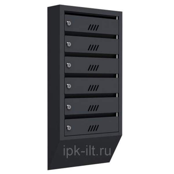 Подъездные почтовые ящики на 6 секций Монацит