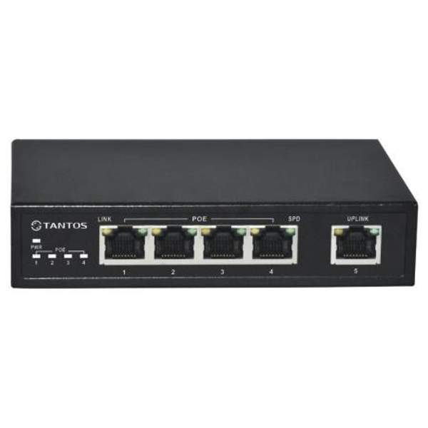 POE коммутатор Tantos TSn-4P5S