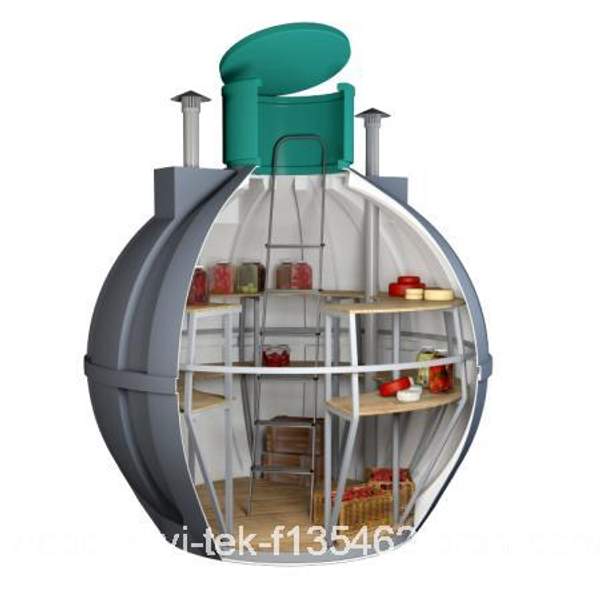 Погреб для дачи пластиковый цилиндрический