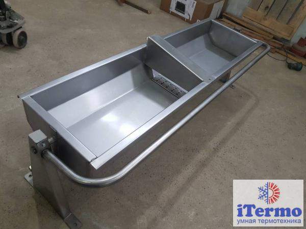 Поилки групповые AISI 304 (1,5mm) поворотная с подогревом 1,5кВт 1000 мм ПГ-1,0П