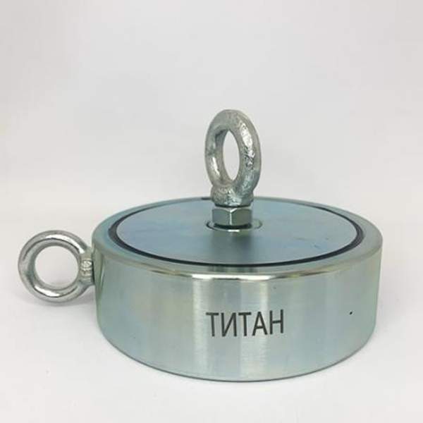 Поисковый двухсторонний магнит F600x2 "ТИТАН" (600 кг)