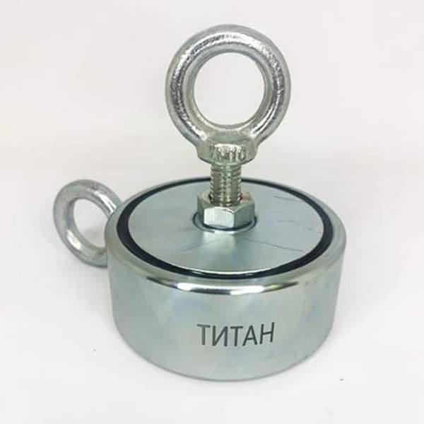Поисковый магнит двухсторонний F200x2 "ТИТАН" (200 кг)