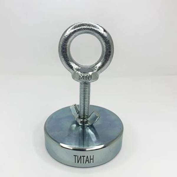 Поисковый односторонний магнит F100 "ТИТАН"(100 кг)