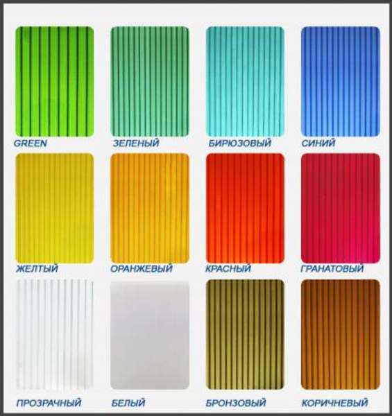 Поликарбонат сотовый для теплиц навесо и беседок