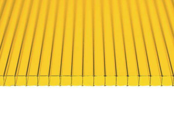 Поликарбонат сотовый Скарб Желтый 10мм