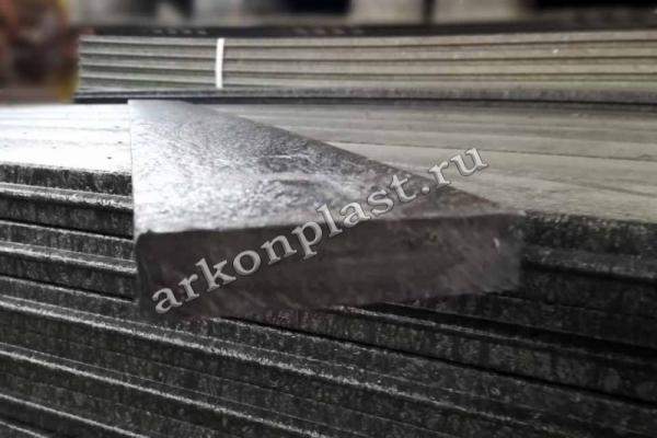 Полимерная доска для скамеек и столов 15х75х2000 черная