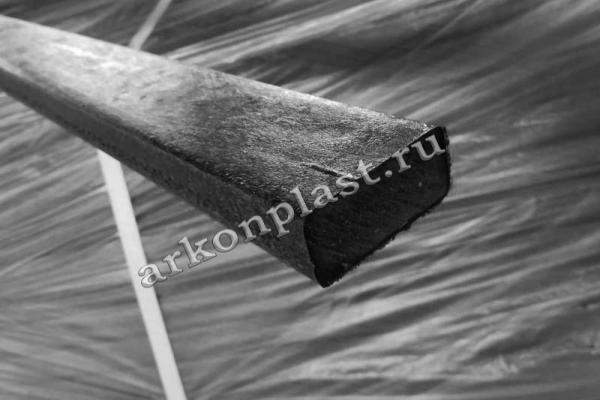 Доска для уличных скамеек пластиковая 20х50х2400 черная