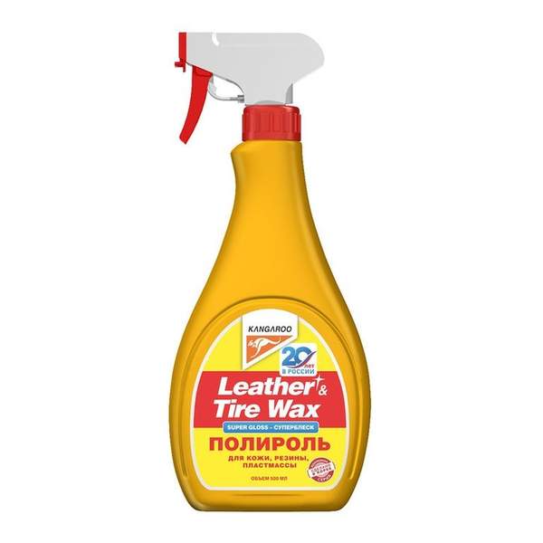 Полироль Leather&Tire Wax Super Gloss Kangaroo (500мл)