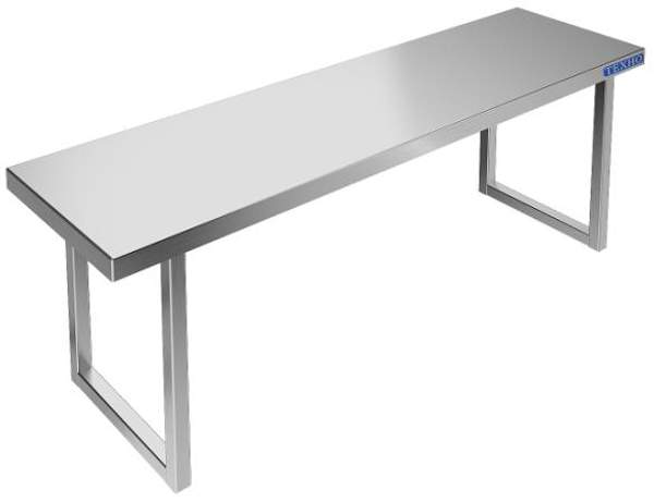 Полка настольная из нержавеющей стали одноярусная для линии раздачи ПН-810/1483 (1485x300x400 мм)