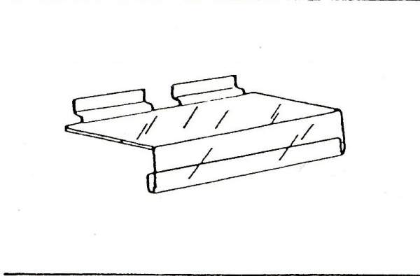 Полка с ценникодержателем для экономпанелей, Giussani, Италия.