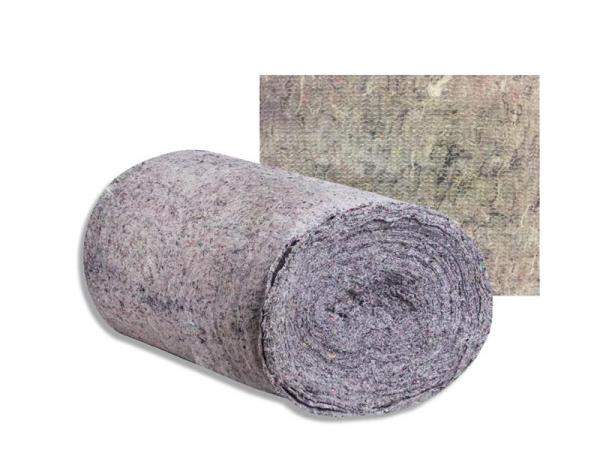 Полотно холстопрошивное нетканое 0,75 м. ширина, рулон 50м (серое)