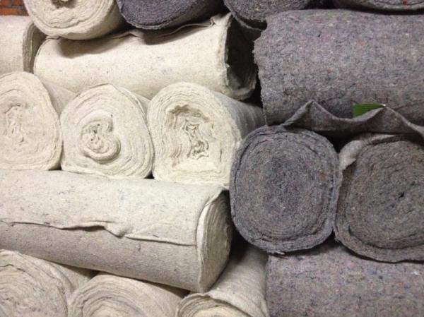 Полотно холстопрошивное нетканое 1,5 м. ширина, рулон 50м (белое)