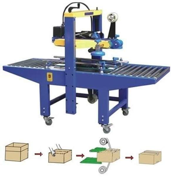Полуавтомат для заклейки картонных коробок скотчем заклейщик гофрокороба
