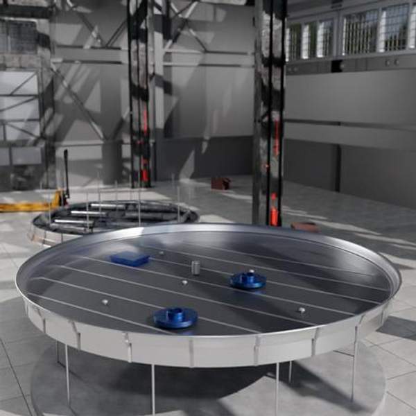 Понтон алюминиевый поплавкого типа 56900 мм