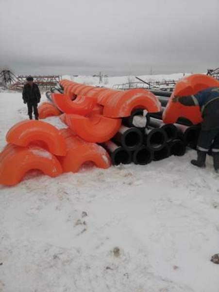 Поплавки ПЭ для пульпопровода любой типоразмер Доставка