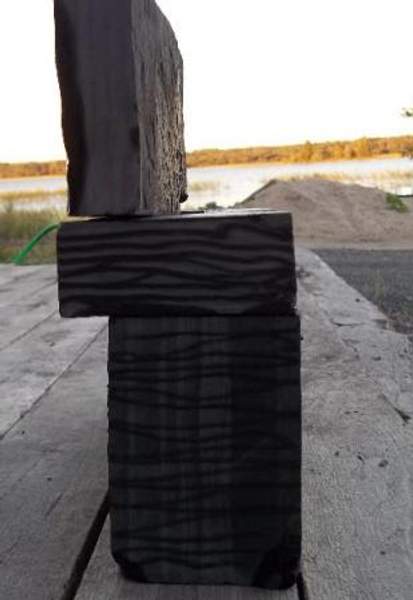 Поребрик садовый из натурального камня, шунгит