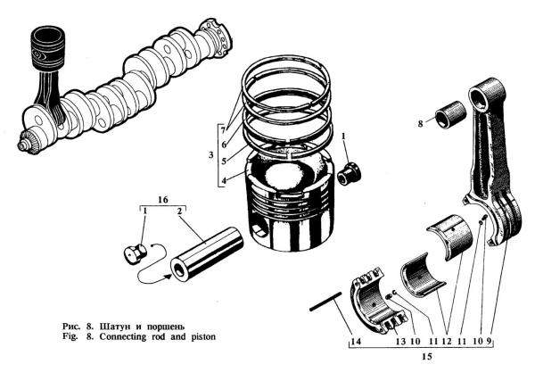 Поршень 3-х колечный 504-05-18-1Р1