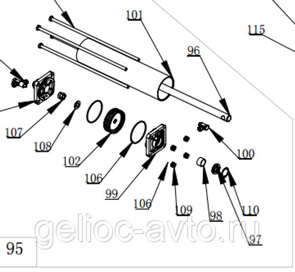 Поршень для шиномонтажного станка Remax 524 D70 6000011 PISTON-W/WSHR,ASSY