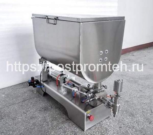 Поршневой дозатор густых продуктов 5-100 мл с горизонтальным перемешиванием