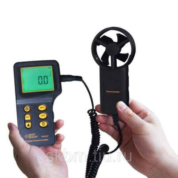 Портативный анемометр AR826 с выносным датчиком